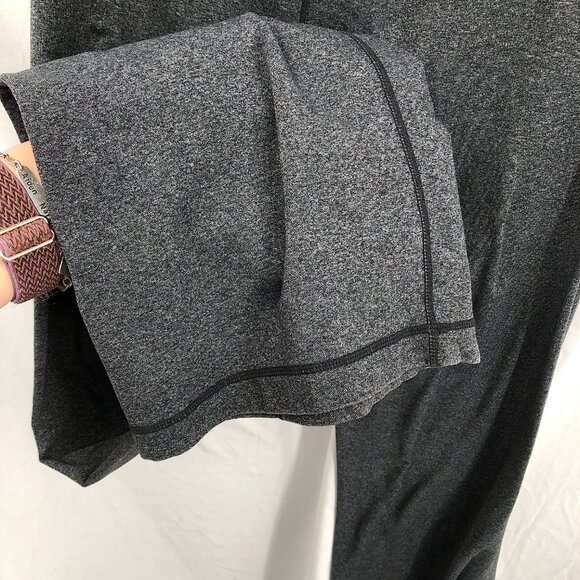 vintage LULULEMON Mid-Rise Yoga Pants slight bootcut legging Pocket Gray 8 - Picture 8 of 10
